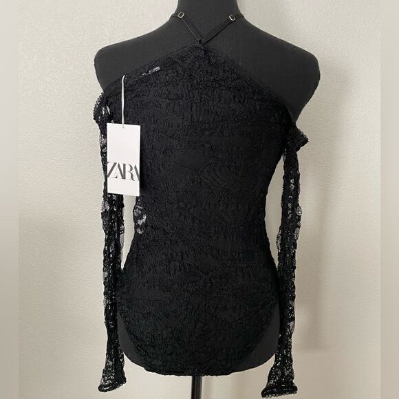 NWT Zara Lace Bodysuit and Leggings Set - Picture 13 of 16